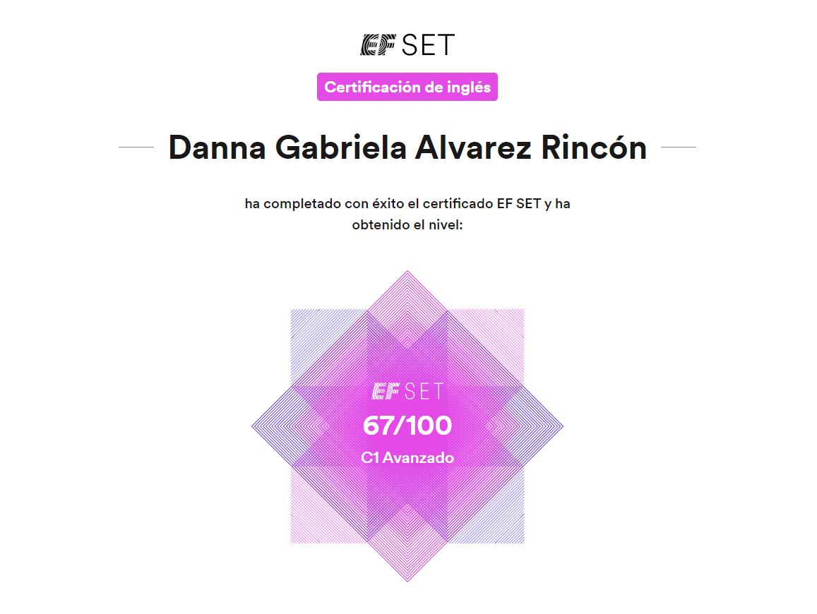 English Certified (C1 Advanced)